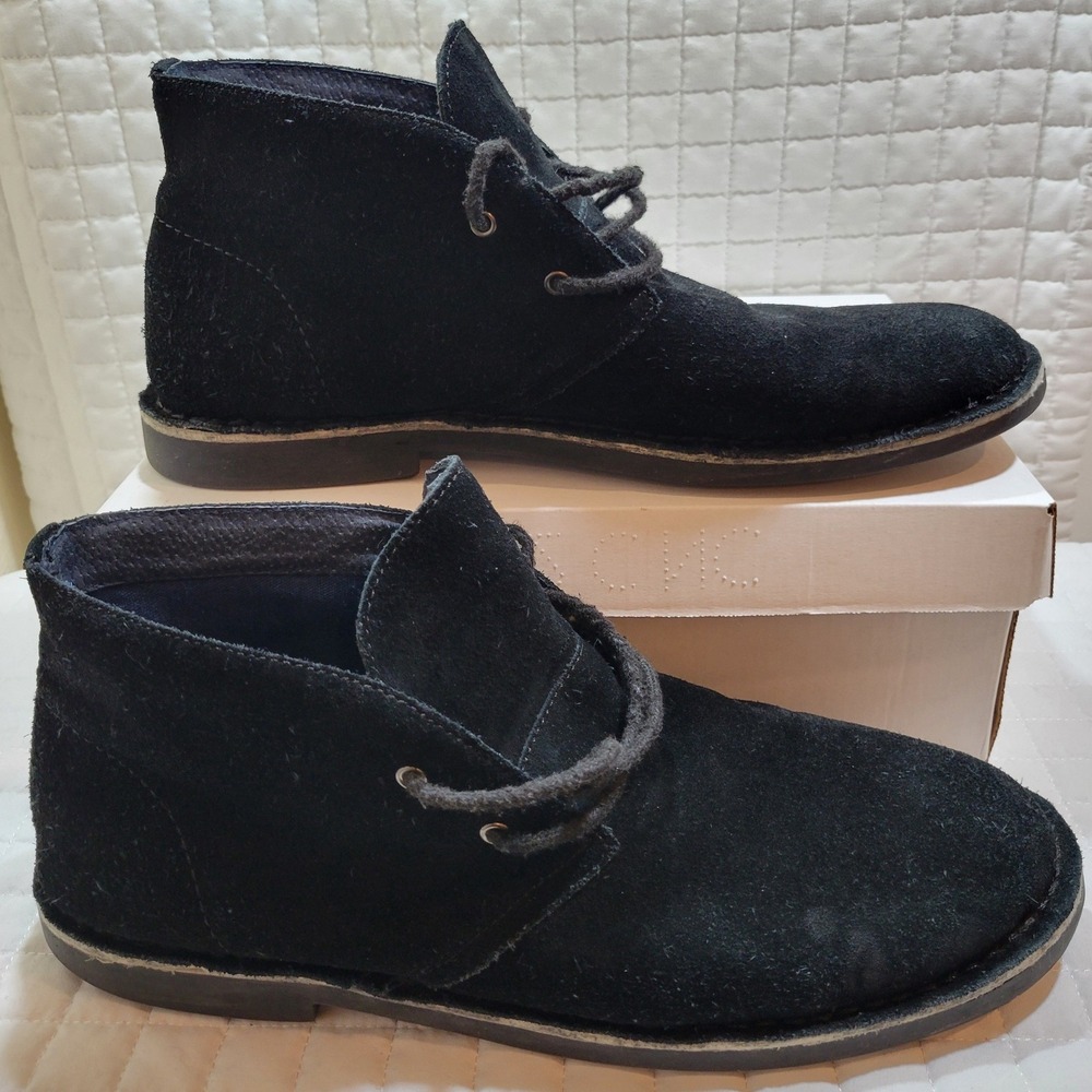 Bruno Marc Francisco High Mens 12 Black Suede Chukka Desert Boots Classic Basics